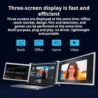 15.6 pouces Portable double moniteur ordinateur portable écran d'extension ordinateur secondaire affichage pour Stock Trading écran tactile moniteur