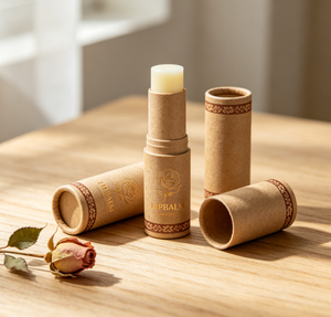 Eco Friendly Round Cardboard Deodorant Stick Cosmetic Containers Recycled Material Lip Balm Push up Kraft Paper Tube - Product Image 5