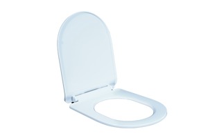 Siège de toilette rond en plastique confortable avec charnières à fermeture douce et fonction de dégagement rapide pour une installation sans tracas - Product Image 3