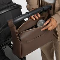 Sac banane pratique et durable en cuir PU pour couches, grande capacité, imperméable, portable, pour poussette, mode et soins de bébé