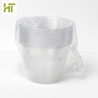 Gelas Koktail Plastik Sekali Pakai Transparan Food Grade PS 5oz 150ml, Gelas Anggur Tanpa Tangkai untuk Pesta Pernikahan dan Katering