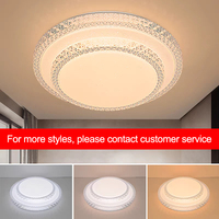 Top Qualité Attrayant double couche Design Moderne 24W acrylique luminaire forme ronde led plafonnier pour chambre à coucher intérieure