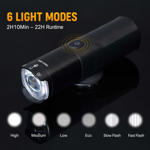 Lumières <span class=keywords><strong>de</strong></span> vélo LED, lumière avant <span class=keywords><strong>de</strong></span> vélo sportive, lumières avant pour vélo, phare pour vélo 22H IP66 - Product Image 3