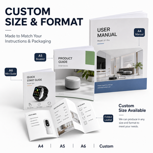 Stampa Personalizzata <span class=keywords><strong>di</strong></span> Manuali Utente A4 A5 a Colori per Elettrodomestici, Elettronica e Attrezzature - Product Image 2