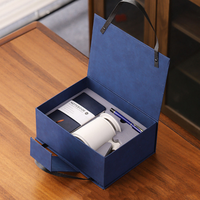 Ensemble cadeau exquis de luxe pour entreprise, personnalisé, en gros, comprenant un carnet de notes de bureau, un stylo, une tasse à thé, une tasse en céramique, impression laser