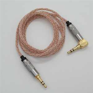 Cable de audio chapado en plata de 3,5 mm macho a macho de 8 hilos para uso en grabación de auriculares de coche - Product Image 5