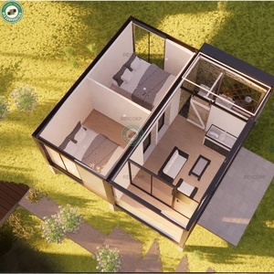 Maison modulaire en conteneur de 36 m² <span class=keywords><strong>avec</strong></span> décoration raffinée, alimentée par l'énergie solaire de 3 kW, 2 chambres, 1 salle de bain, petit <span class=keywords><strong>chalet</strong></span> en Colombie - Product Image 6