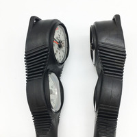 Manomètre et sondeur de profondeur pour plongée sous-marine avec tuyau Miflex, instrument sous-marin fabriqué en Italie