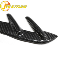 Pièces de rechange extérieures automobiles G80 : Garniture de ventilation de garde-boue en fibre de carbone sèche pour BMW M3 G80 G81 2021+ Grille d'aération latérale et garniture de phare