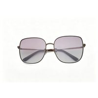 Lunettes de soleil de luxe pour femmes, design tendance, monture carrée en métal, forme œil de chat, nouvelles lentilles anti-radiation UV400 légères, été