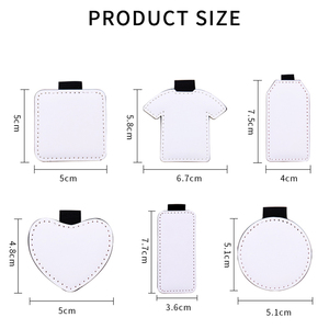 Porte-clés en cuir CASTA par sublimation, porte-clés vierge en PU personnalisé avec photo en forme de cœur, impression par transfert thermique, cadeaux de Saint-Valentin et de mariage - Product Image 6