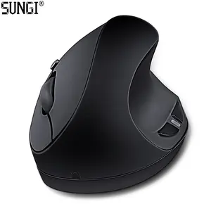 SUNGI AAA Battery Powered 2.4Ghz Laptop Computer Optical Wireless 6D Mouse Ergonomic Vertical Mouse