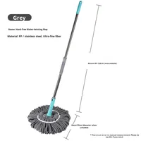 Serpillière Télescopique Microfibre Magique 360 à Essorage Automatique, Taux de Déshydratation Élevé, Légère, pour Sols Humides et Secs, Vente en Gros