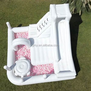 Harga pabrik <span class=keywords><strong>Arena</strong></span> Bermain tiup putih dengan lubang bola bermain lembut untuk anak-anak - Product Image 6