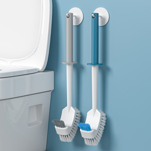 Kaiyoujie Toilet <b>Brush</b> Wall Mounted Plastic Long Handle Durable Rectangular Modern Bathroom Cleaning Tool - Product Image 1