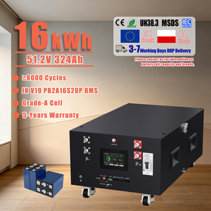 PL Stock Optional heating function 16kwh Lithium <b>Battery</b> JK V19 BMS <b>48V</b> 51.2V 280Ah~330Ah 15kWh Lifepo4 <b>Battery</b> Pack - Product Image 1