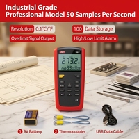 Dual Probe Digital Thermometer -50~1350℃ Range 0.1℃ Resolution ±0.2% Accuracy Industrial Grade - Tianlian