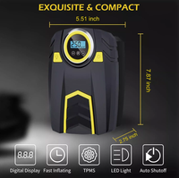 Accessoires de voiture Chargeur 150 PSI Gonfleur de pneu Compresseur d'air numérique 12v Gonfleur de pneu de voiture Gonfleur de pneu analogique