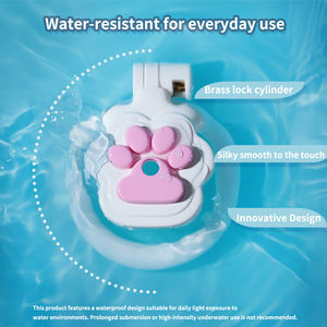 AS-123 Sissy Omgekeerde Kuisheidskooi Seks Speelgoed met <span class=keywords><strong>Vagina</strong></span> Vergrendeling met 4 Ringen Harsen Cock Cage - Product Image 4