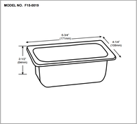 Coupelle à graisse pour hotte de cuisine en acier inoxydable à fixation par trou de serrure, certifiée NSF, couleur argent, fournitures hôtelières et de restauration, modèle Green Leaf