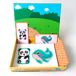 Gioco da tavolo giocattolo educativo per bambini puzzle di animali selvatici puzzle di carta giochi da tavolo per bambini Custom Packaging Box - Product Image 4