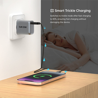 Chargeur mural portable GaN USB-C 30W Tommox, charge rapide pour téléphone portable, type USB C, chargeur pour appareil photo, iPad, tablette