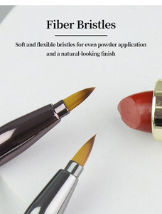 Ensemble de pinceaux de maquillage portables à tête unique <span class=keywords><strong>rétractable</strong></span>, poils synthétiques, pour fond de teint de voyage, avec logo personnalisé et marque privée - Product Image 3