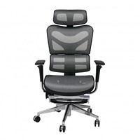 Chaise de bureau ergonomique en tissu maillé, nouveau Design, Support lombaire, avec repose-pieds, BIFMA passé