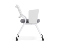 Chaise de formation pliable avec tablette d'écriture, dossier en plastique, chaise de conférence pour étudiants avec siège rembourré pour salle de classe et salle de réunion