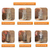 Botol Parfum Minyak Oud Arab 3ml 6ml 12ml dengan logo, Botol Kaca Parfum Attar