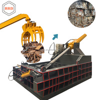 Presse à balles hydraulique automatique BRD 315T haute productivité 74 kW avec moteur à roulement pour déchets industriels en alliage d'aluminium et acier inoxydable