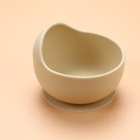 Bol à ventouse en silicone sans BPA avec cuillère Ensemble de vaisselle pour enfants de petite taille avec motif imprimé pour l'alimentation de bébé de 0 à 12 mois