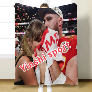 2000 Thiết Kế + Tùy Chỉnh Tay Lor Nhân Vật Polyester Phong Cách Cá Nhân Bán Buôn Flannel Lông Cừu Du Lịch Ném Chăn - Product Image 1