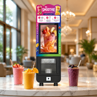 Máquina Expendedora de Smoothies Congelados con Pantalla Táctil, Licuadora Automática, Expendedora de Bebidas Comercial Personalizable