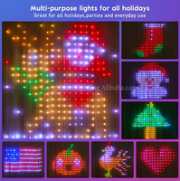 Guirlande lumineuse à 400 LED, contrôle par application, programmable, bande lumineuse intelligente RGB pour la maison, lumières de Noël intelligentes pour rideaux, décoration