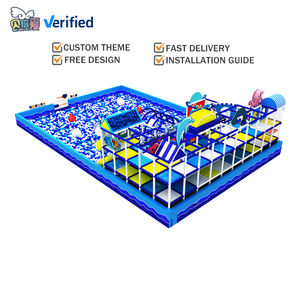 BEIBEIAI parc de labyrinthe à thème océanique le plus populaire enfants jeux d'intérieur terrain de jeu château équipement de terrain de jeu grands toboggans - Product Image 2