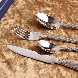 Juego de Cubiertos de Acero Inoxidable 304 de Lujo Estilo Occidental Personalizado al por Mayor con Acabado de Alto Brillo para Regalos Empresariales - Product Image 5
