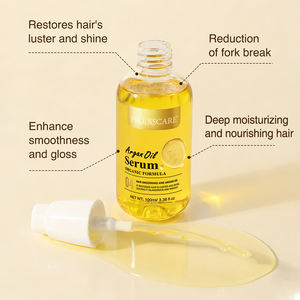 Sérum capillaire à l'huile d'argan de marque privée, huile capillaire naturelle biologique à l'huile d'argan marocaine - Product Image 2