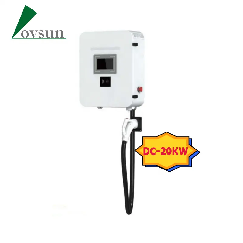 Lovsun Dc Wallbox EVDC-20KW Ev Laadstation Thuisgebruik Snelle Ev Ocpp Elektrische Voertuigoplader