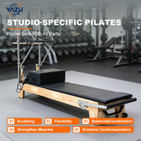 Reformer de Pilates portable YA ZU en aluminium avec roues, équipement de yoga léger pour les entraîneurs personnels et les studios de Pilates mobiles
