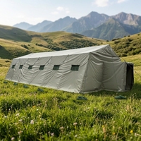 Tente d'hiver en toile PVC 4 saisons avec doublure intérieure isolée, structure métallique à 3 couches, pour 20 à 40 personnes, Russie Kazakhstan