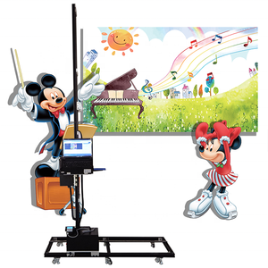 Hot bán 3D hiệu ứng dọc tường nghệ thuật máy in phun giá trực tiếp để tường sơn máy in xách tay tự động - Product Image 6