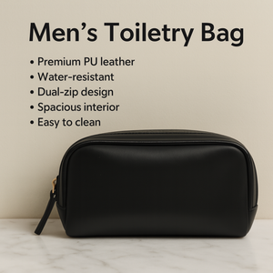 Neceser de cuero Vintage de gran capacidad para mujer, Neceser de maquillaje de moda de lujo Unisex, al por mayor - Product Image 3