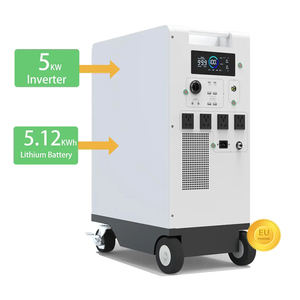 하나의 딥 사이클 대용량 BMS 5120Wh 5000W 충전식 전기 휴대용 태양열 발전기 LIFepo4 발전소 - Product Image 3