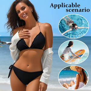 Slip da bagno mestruali a 4 strati a prova di perdite da <span class=keywords><strong>donna</strong></span>, con coulisse laterale, sexy, per il ciclo, OEM/ODM - Product Image 3