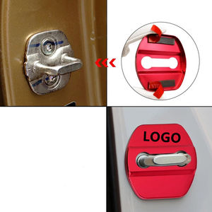 Cubierta de cerradura de puerta de coche, protector de emblemas para <span class=keywords><strong>Nissan</strong></span> Qashqai j11 x-trail Tiida para <span class=keywords><strong>Nissan</strong></span> - Product Image 4