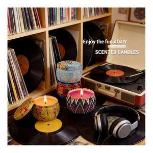 Latas de metal vacías para velas naturales al por mayor con tapas de lujo para programación de red de exhibición de marca privada - Product Image 6