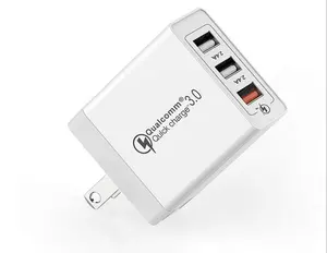 अमेरिका मानक 3usb चार्जर उच्च पास क्यूसी 3.0 तेजी से चार्ज सिर qc3.0 तेजी से चार्ज तीन बंदरगाह 30W चार्जर