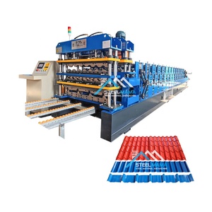 Haute qualité trois couches TR4 <span class=keywords><strong>R101</strong></span> et rouleau de feuille de toiture en tuiles émaillées formant la machine pour Columbia - Product Image 1