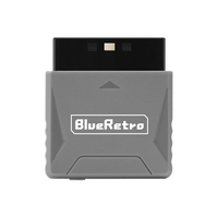 Bitfunx 2025 PS2 Mini Blueretro Compatible avec PS2 PS1 Adaptateur Manette sans fil Multijoueur Manettes sans fil pour PS1